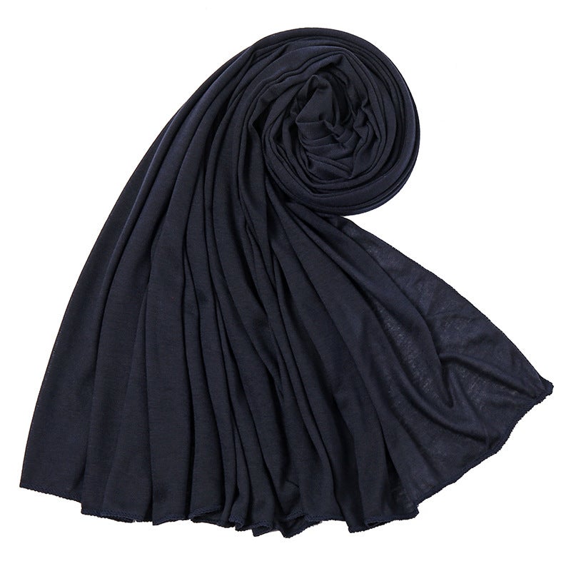 Solid Women's Jersey Long Scarf 180x80 cm - Image 4