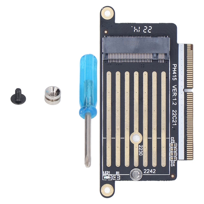 M.2 NVME SSD Convert Adapter 2230 2242 NGFF M.2 MKey NVME for OS X Mojave - SSD Riser Card for 2016 2017 IOS Laptop PRO A1708 - Image 1