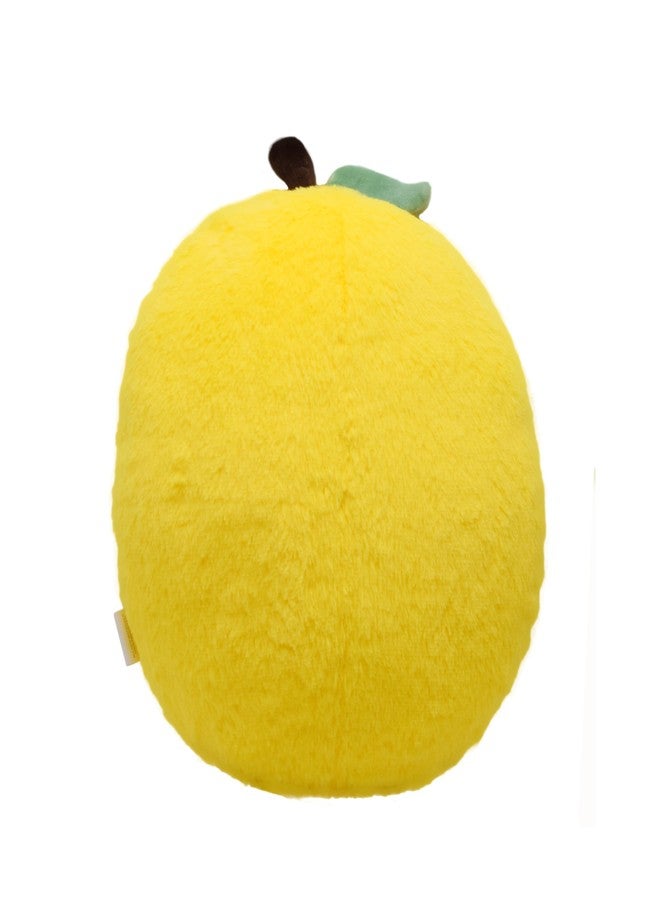 YONLIT Lemon Plush Pillow Cute Fruit Stuffed Animal Soft Plushie Snuggly Hugging Pillow Toy Gifts for Kids Brithday Lemon Lover and Christmas 12.6 Inches (Yellow) - Image 3