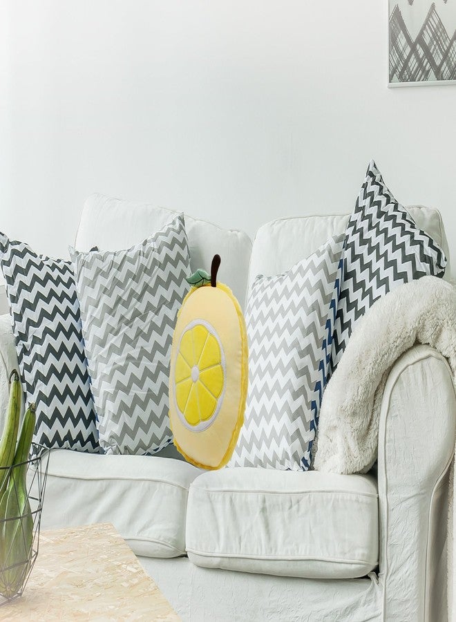 YONLIT Lemon Plush Pillow Cute Fruit Stuffed Animal Soft Plushie Snuggly Hugging Pillow Toy Gifts for Kids Brithday Lemon Lover and Christmas 12.6 Inches (Yellow) - Image 5