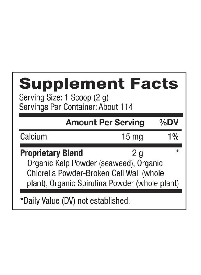 BareOrganics Marine Super Greens Powder ; Usda Organic Glutenfree Vegan Nongmo Bpafree ; Kelp Chlorella Spirulina 8Oz - Image 5