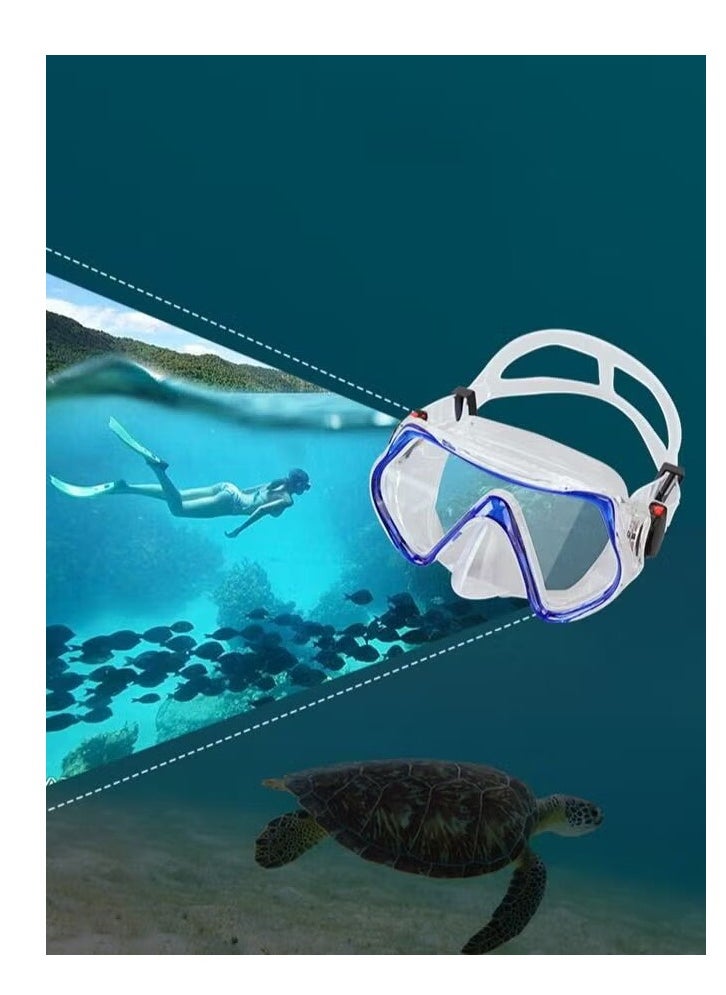 Unisex Big frame Swim Mask Diving Goggles Nose Goggles Underwater Swiming Mask tempered glass Goggles Wide Vision Swimming Goggles with Soft Silicone Gasket Swim Goggle - pzsku/Z616B030D59B18B4C4942Z/45/_/1696672690/fc445eb6-8bbf-4386-b699-275c6694f400