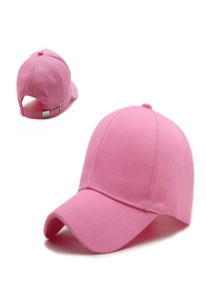 Missby® Unisex Free Size Cotton Baseball Cap (Pink) - Image 1