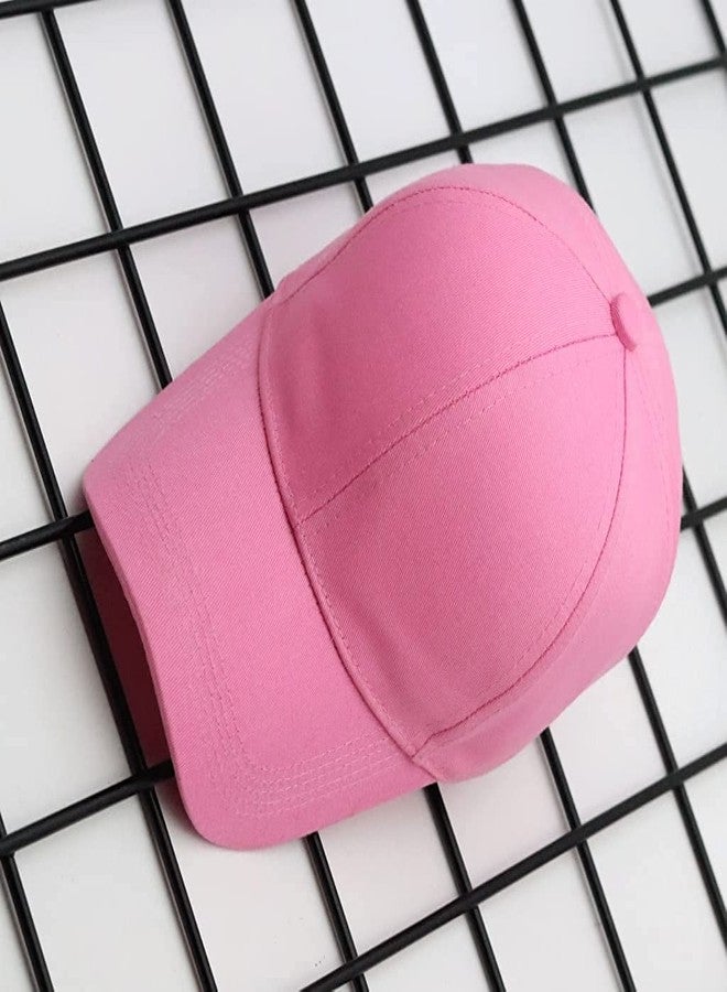 Missby® Unisex Free Size Cotton Baseball Cap (Pink) - Image 3