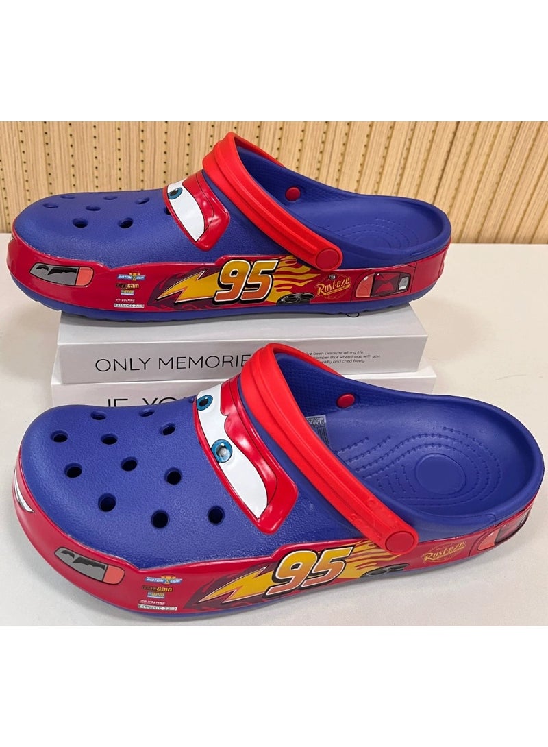 Caroban Mcqueen 95 Car Shoes Men'S And Women'S Popular Outdoor Breathable Casual Beach Shoes Hole Shoes Baotou Sandals