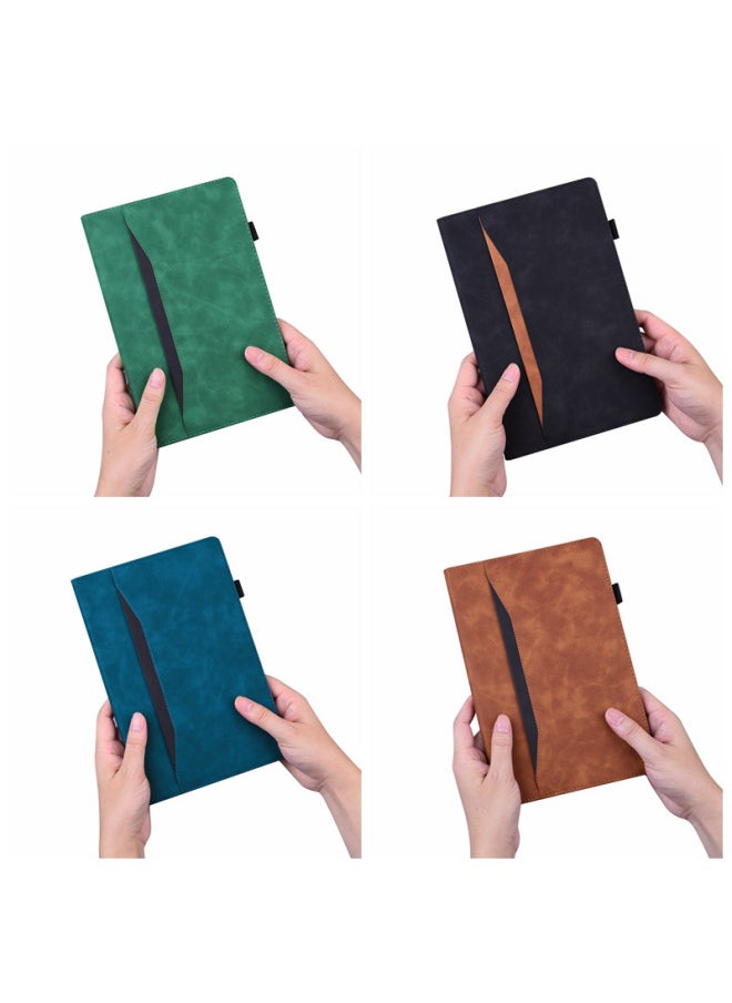 Generic - Solid Color Business Tablet Cover For Ipad Air132024 Tablet Cover Mini765 Protective Cover Air112025-Color:Black-business Solid Color Stitching Flat Set-Applicable Model:Ipad 10.9 2022 10th Generation For Apple Ipad (2025) 11th Generation - Image 1