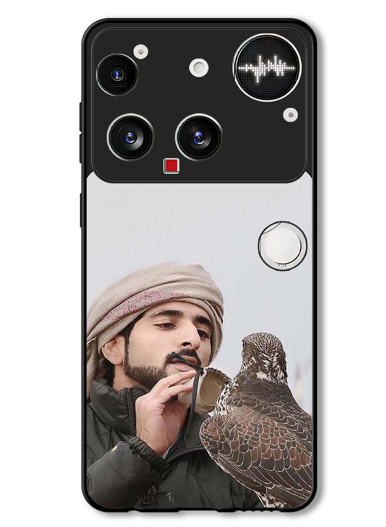 Theodor Case Compatible with Nothing Phone (3) 6.67 Inch Protection Shockproof Bumper Cover Sheikh Hamdan Loving His Eagle - Image 1