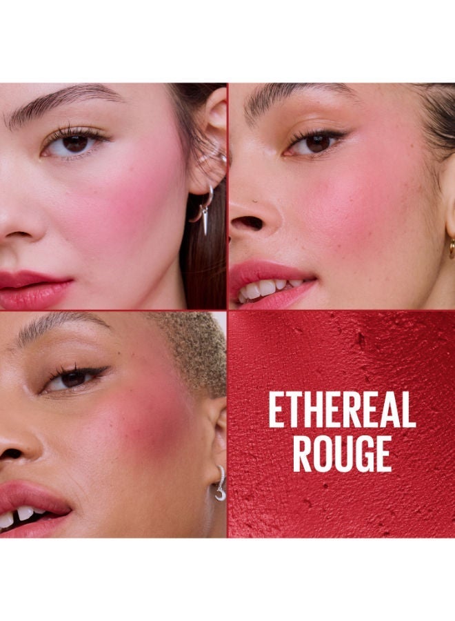 MAYBELLINE NEW YORK Cloudtopia Cheek & Lip Mousse – Blurred, Pigmented Blush – Light as a Cloud – Cheek Color - Ethereal Rouge 02 - Image 2