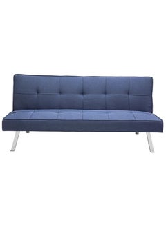 Multi Home Furniture Modern Design Mh-1058sb-blue Sofa Bed Or 3 Seater Sofa Soft Fabric 3-seater Sofa Made Of Finiest Fabric Sofa And Silver Legs Bed Is Foldable Futon Bed For Living Room – Blue  - Image 3