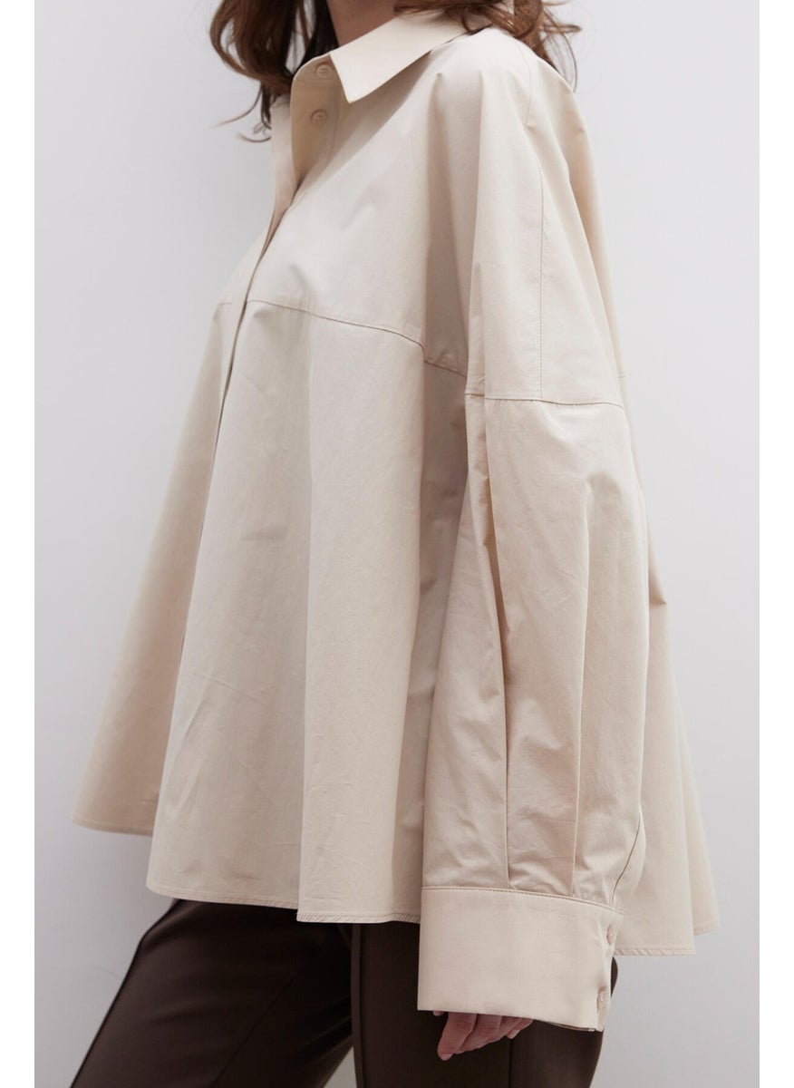 Manuka - Premium Oversized Piece Shirt Camel - Image 1