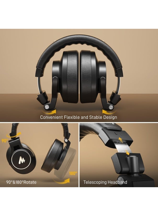 Maono MH700 Professional Studio Headphones - Wired, Closed-Back with Detachable Cable, Black - Image 2