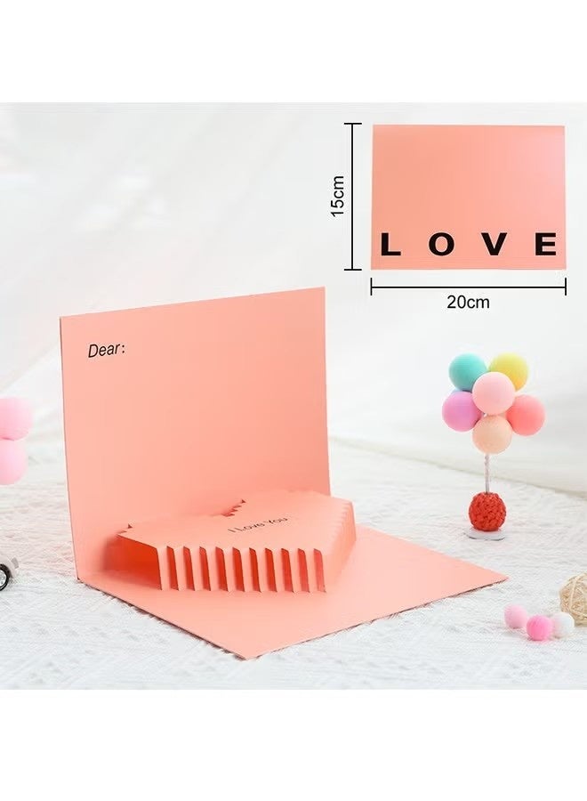 بطاقة معايدة ثلاثية الأبعاد منبثقة، بطاقات حب رومانسية لعيد الحب، بطاقة ذكرى زواج، بطاقات معايدة عيد ميلاد، بطاقة معايدة عيد الأم - Image 5