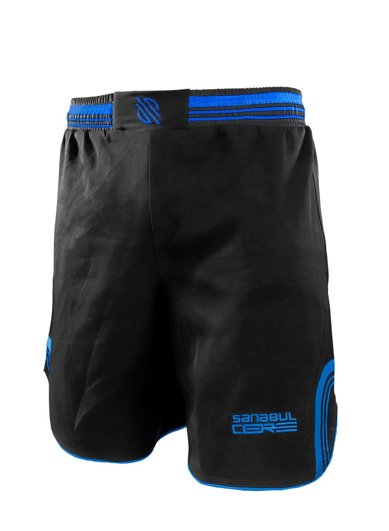 Sanabul Core MMA Shorts for Men, Boxing No Gi Jiu Jitsu Grappling BJJ Shorts BLACK 2X-LARGE - Image 1