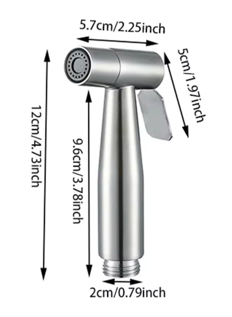 BLUE CORAL Stainless Steel Toilet Sprayer Gun, Hand Bidet Faucet for Bathroom, Hand Shower Head, Self Cleaning  - Image 2