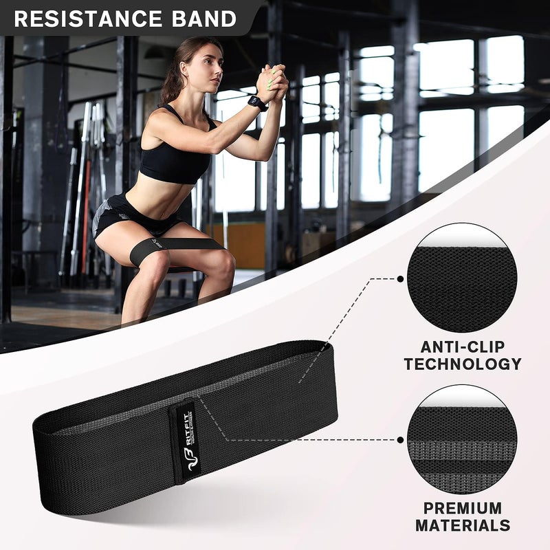 RitFit 7 Pcs Barbell Squat Pad Set, with Resistance Band, 2 Safety Straps, 2 Gym Ankle Straps & Carry Bag, Upgraded Neck & Shoulder Protective Pad Support for Squats, Lunges & Hip Thrust (Pink/Black) - Image 5