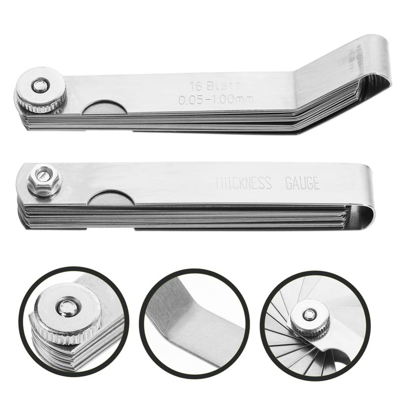 ABOOFAN High Precision Plug Gauge Set 2pcs Stainless Steel Feeler Gauges for Woodworking and Machining Measuring Tools Sturdy Blades - Image 3