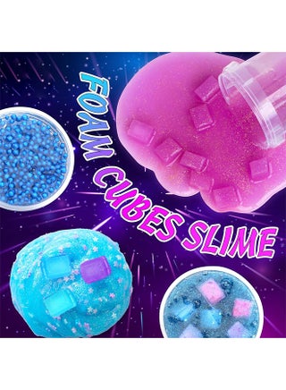 DIY Slime Kit for Kids,Fluffy Slime Making Kit Toys for Girls -Non-Sticky & Scented to Craft Butter Slime - view 4