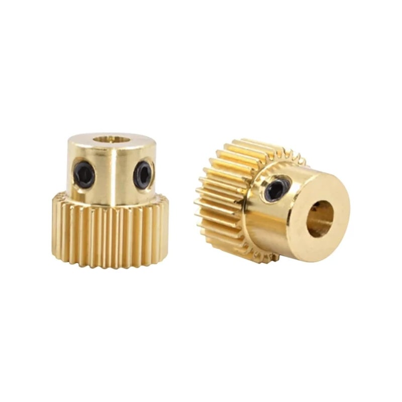 Precision 3D Printer Brass Gear 26 Teeth 4mm Hole 5PCS Copper Miniature Modulus - Image 3
