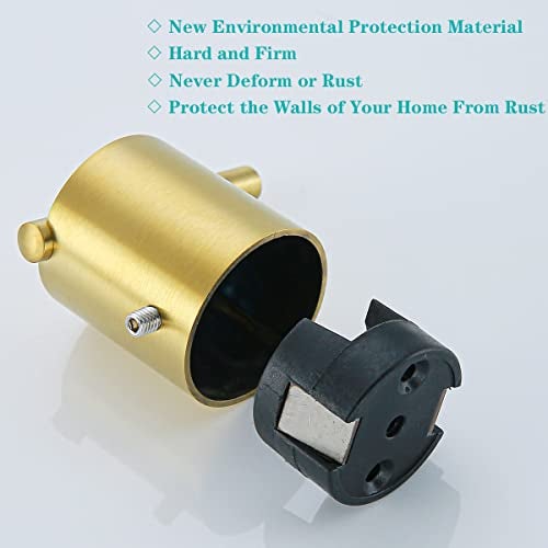 RANDOM Brushed Gold Towel Hook,Gold Hooks for Wall 304 Stainless Steel Towel Hooks for Bathrooms Kitchen Modern Towel Hook Wall Mounted Hand Towel Holder Coat Hooks 2 Pack.96068-8BG2 - Image 3