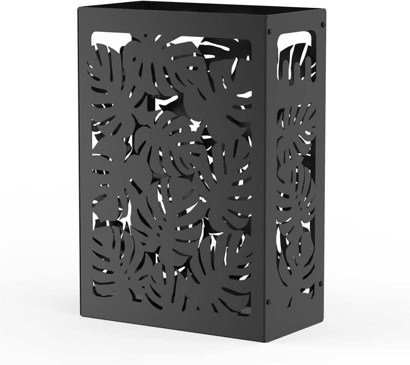 Mango Steam Monstera Umbrella Holder Stand for Home or Office Entryways (Black, Monstera) - Image 2