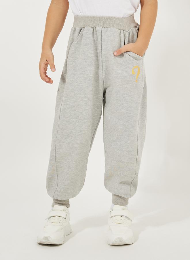 Styli Patch Slant Pocket Cotton Joggers - Image 1