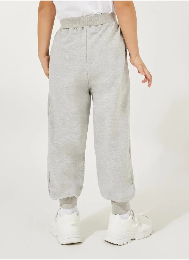 Styli Patch Slant Pocket Cotton Joggers