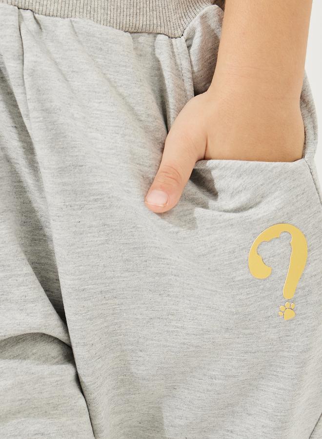 Styli Patch Slant Pocket Cotton Joggers - Image 3