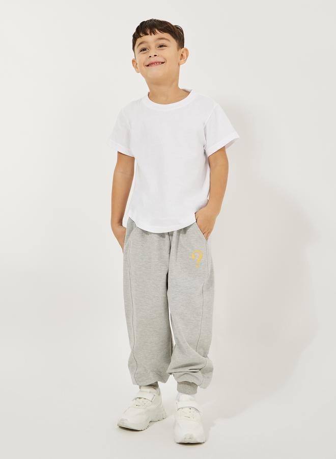 Styli Patch Slant Pocket Cotton Joggers - Image 2