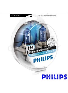Philips H4 Diamond Vision Ultra White Light 5000K 