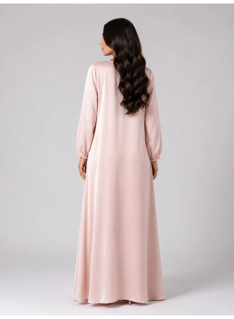 Ophelia Lumi Shine Maxi Dress – Elegant Modest Long Sleeve Dress