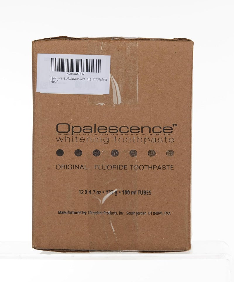 Opalescence Tooth Cleaning Agent 12 x 133g Paste Cool Mint Flavor Toothpaste for Kids Adults Whitening Unisex 12 Tubes - Image 4