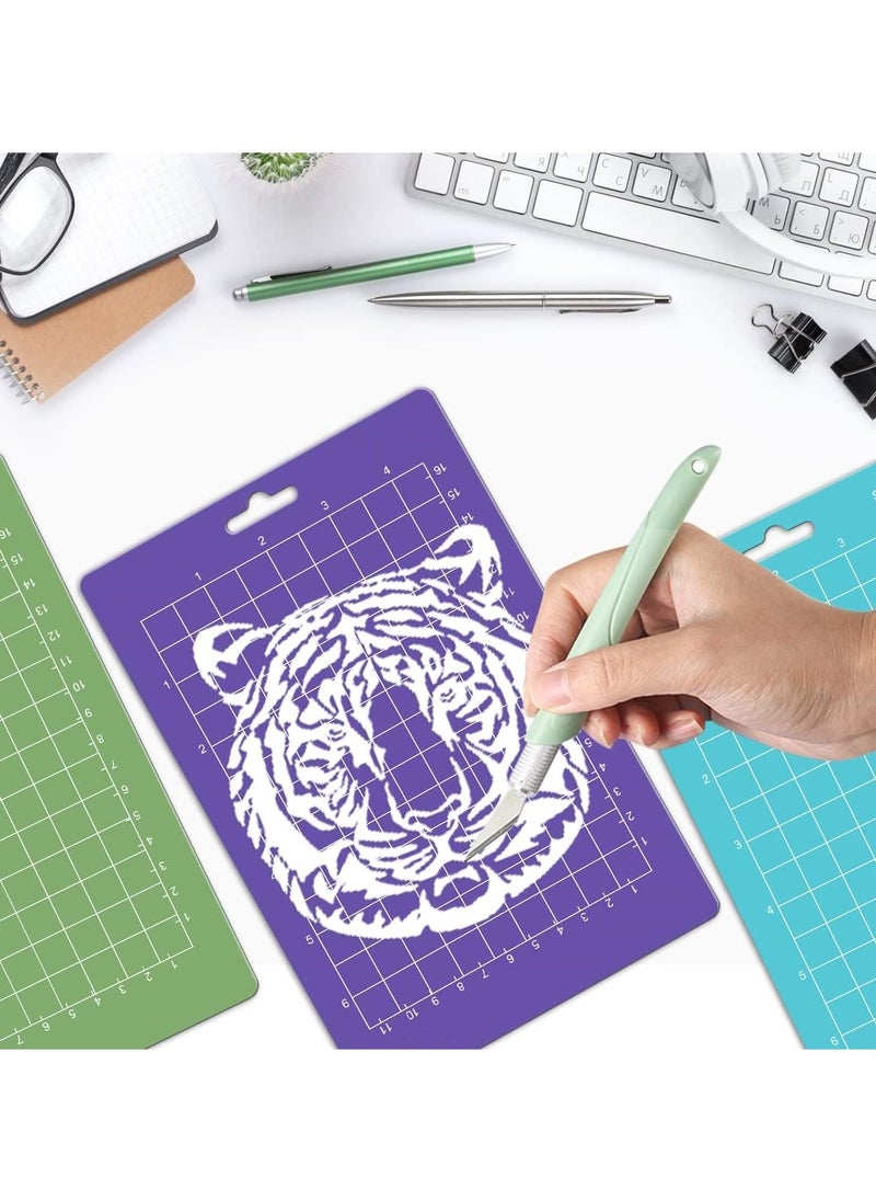SYOSI - 6PCS Cutting Mat for CricuAt Joy, 6.5” X4.5” Standardgrip Sticky Cutting Mat Replacement Adhesive Cutting Mat Crafting Mats Cricut Design Space Mats Cricket Cutting Mats for Cricut Joy Accessories - Image 1