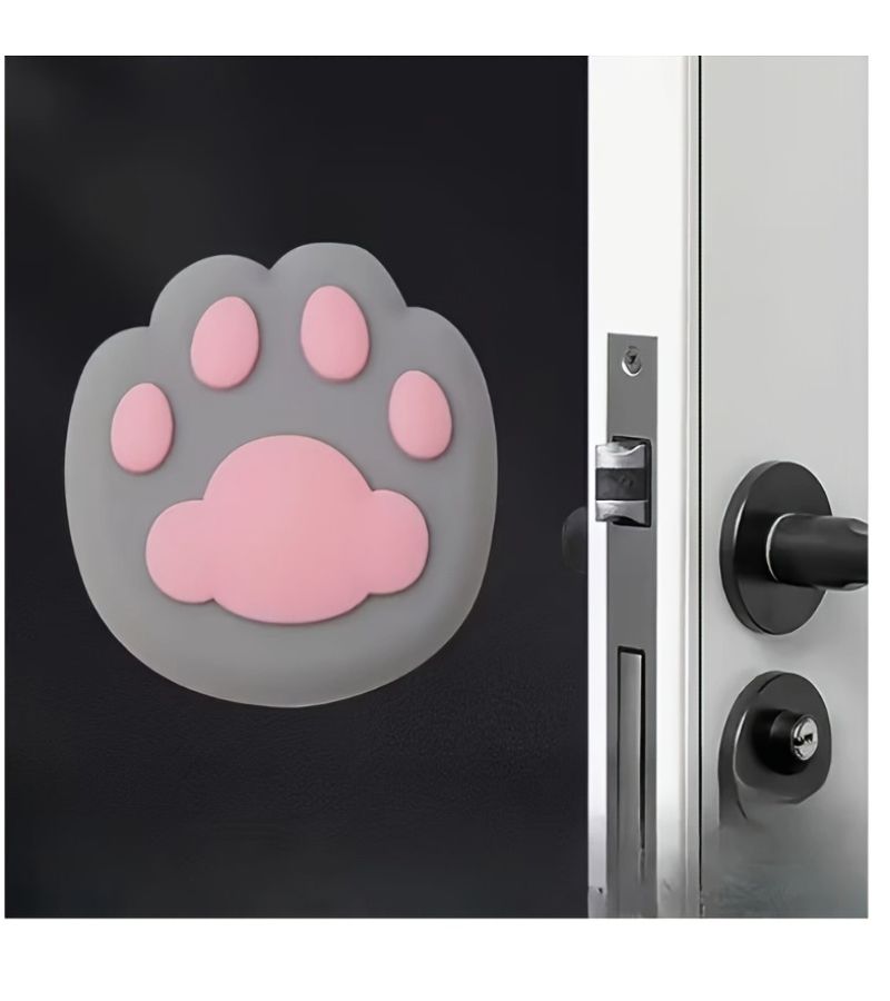 Hybrid Cat Paw Door Stopper Anti Collision Cushion With Adhesive Tape - Image 5