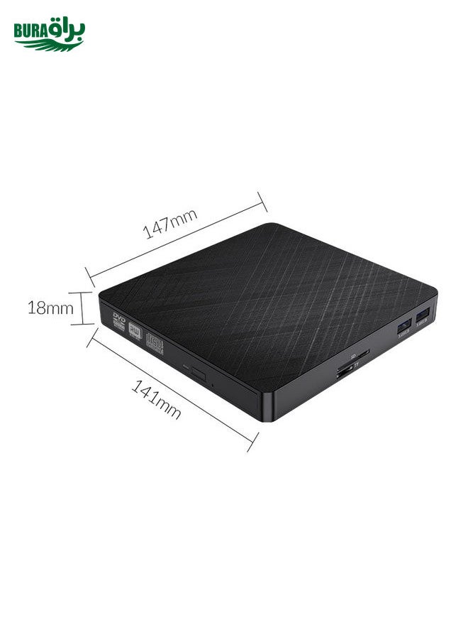 BURAQ ORICO XD010 External Optical Drive Extension(Black)  - Image 2
