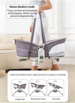 Occuwzz Baby Rocker Baby Electric Bouncer Toddler Bassinet Three Gear Adjustment Infant Rocking Bouncer Suitable for Newborns Baby  - Image 5