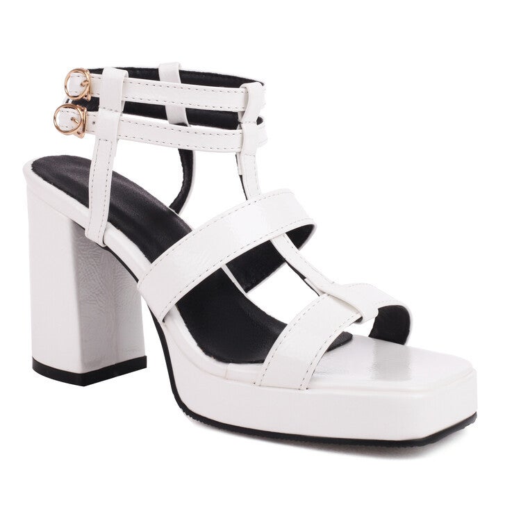 Square Head Water Platform Women'S Shoes Summer High Heel Sandals Supply 2090 - Image 5