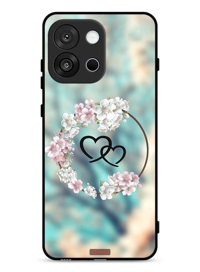 Tolwak OnePlus 13s Protective Case Cover Hearts In Ring Art - Image 1