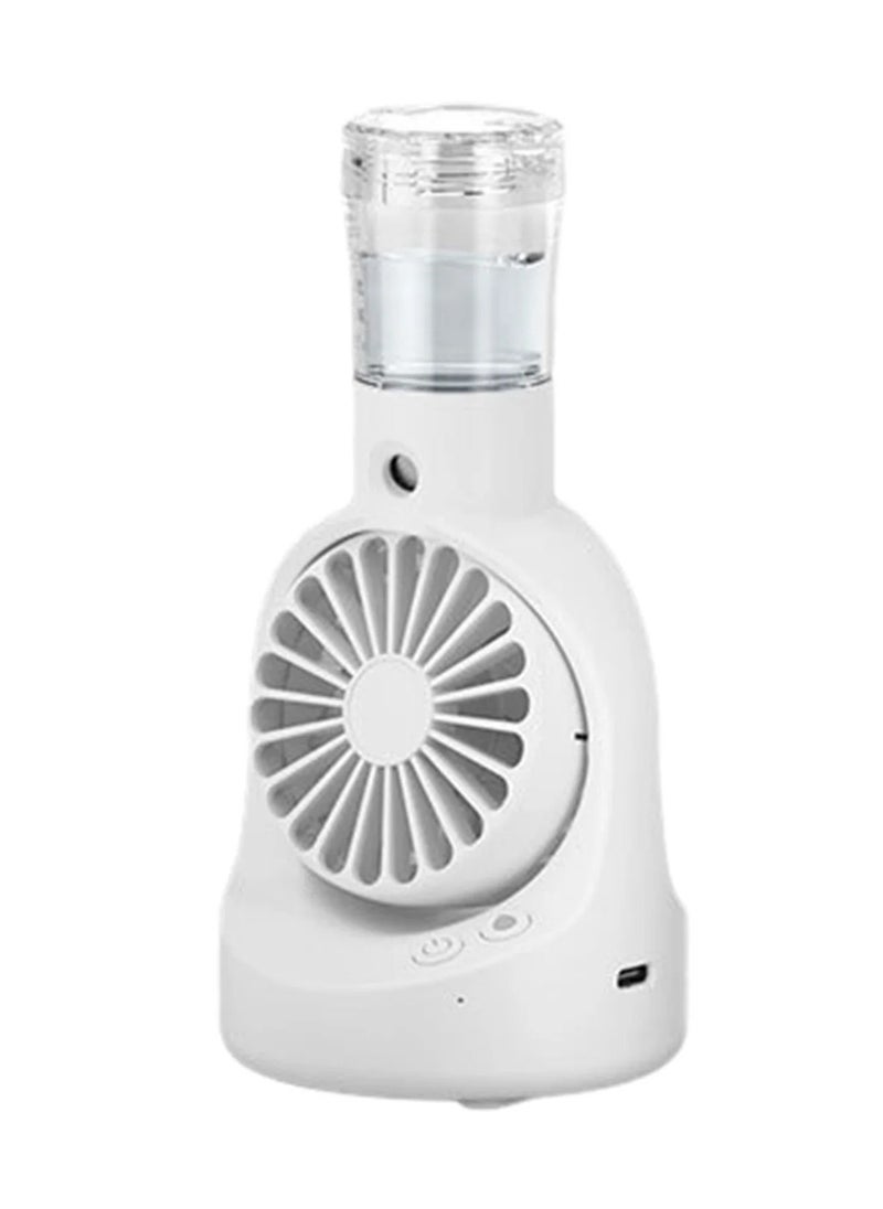 Portable Misting Mini Fan- White