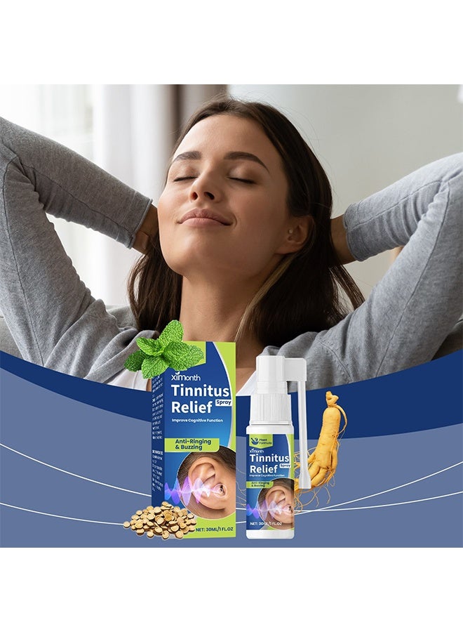 ximonth Tinnitus Relief Spray 30ml, Ringing Ears Relief, Effective for Acute & Chronic, Supports Ear Noise & Dizziness - Image 2