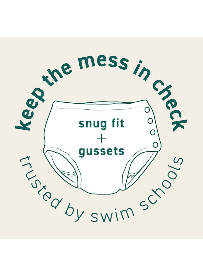 Green Sprouts Reusable Snap Swim Diaper Navy Solid-24 Months - Image 4