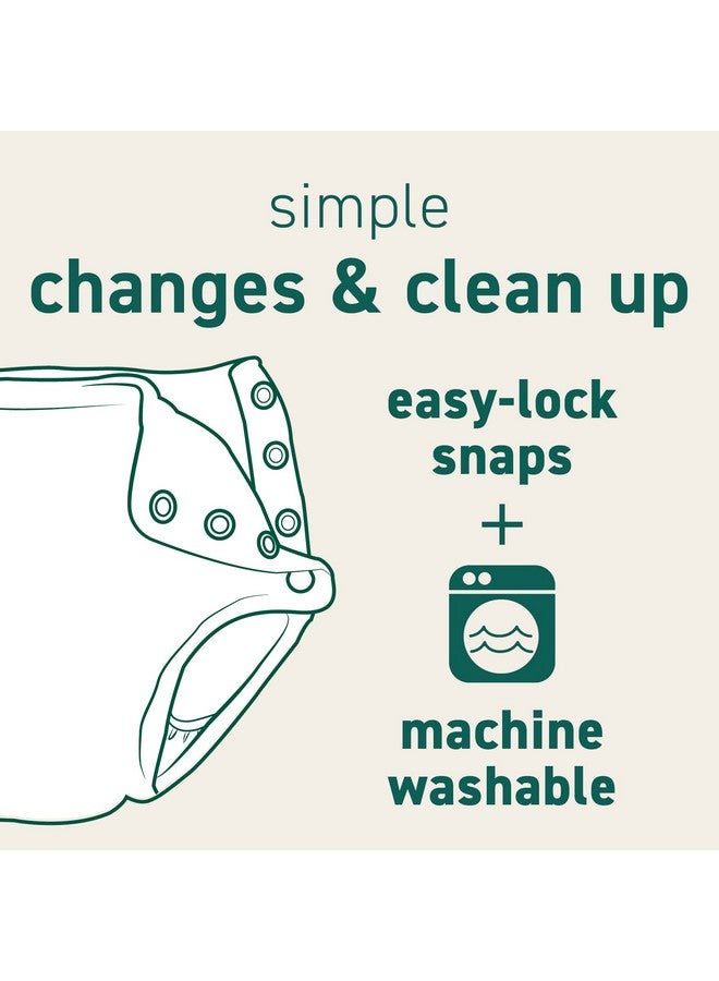 Green Sprouts Reusable Snap Swim Diaper Navy Solid-24 Months - Image 5