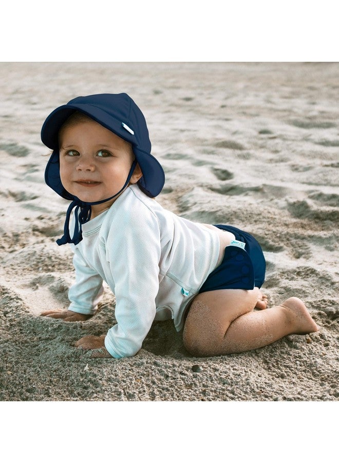 Green Sprouts Reusable Snap Swim Diaper Navy Solid-24 Months - Image 2