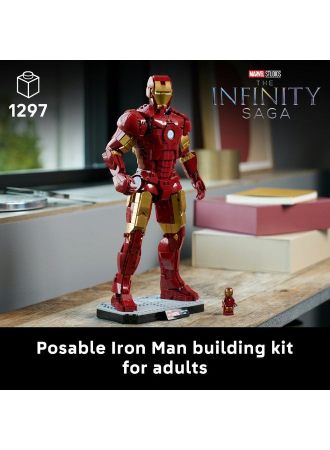 LEGO Marvel Iron Man Mark 3 Collectors’ Edition Set 76344 (Age 18+, 1297 Pieces) - Image 3