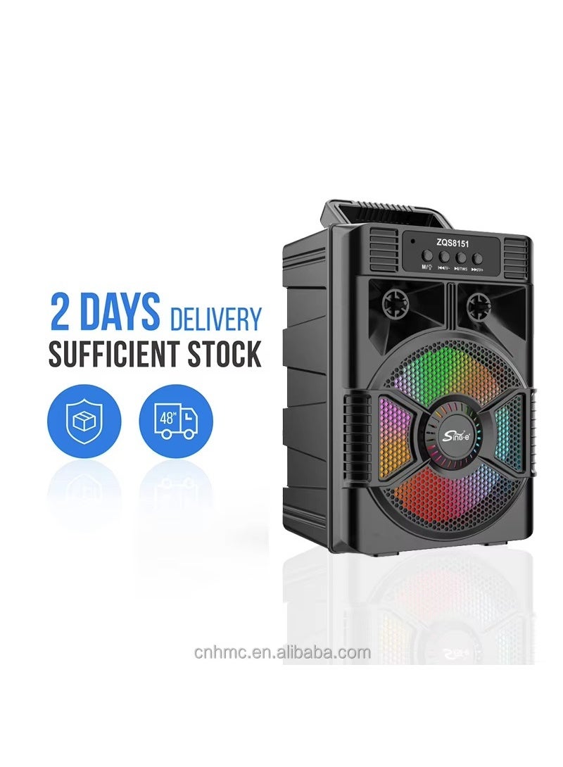 ZQS8151 High Power Bass Sound System Speaker Box Party Speaker Karaoke Outdoor Wireless Big Size Speaker - Image 4