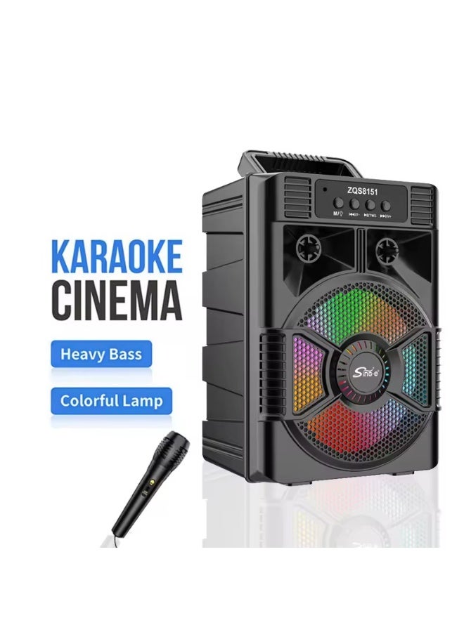 ZQS8151 High Power Bass Sound System Speaker Box Party Speaker Karaoke Outdoor Wireless Big Size Speaker - Image 1