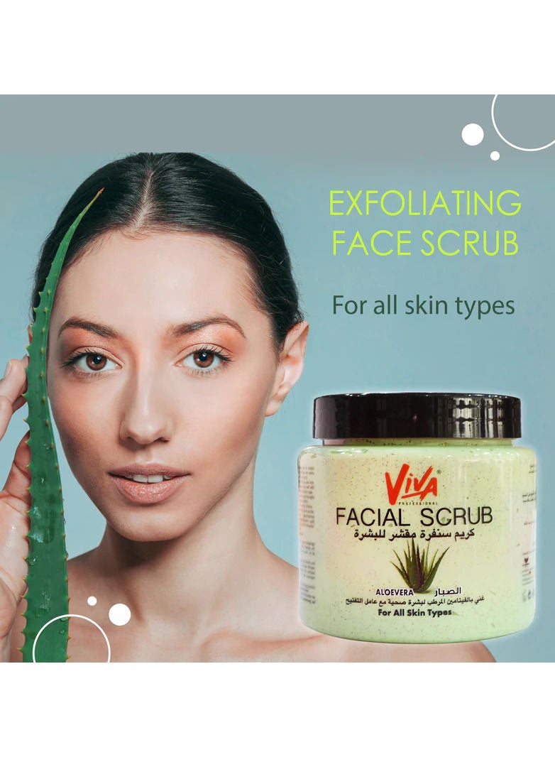 فيفا مقشر فيفا للوجه (الصبار) 500 جرام - جميع أنواع البشرة - Image 4