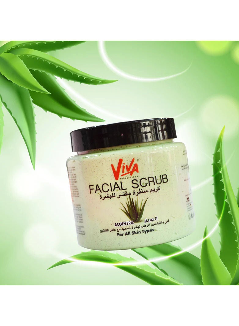فيفا مقشر فيفا للوجه (الصبار) 500 جرام - جميع أنواع البشرة - Image 2