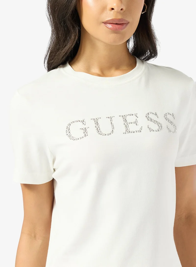 GUESS  Octavia Crew Neck Short Sleeve T-Shirt for Women | Best Price UAE