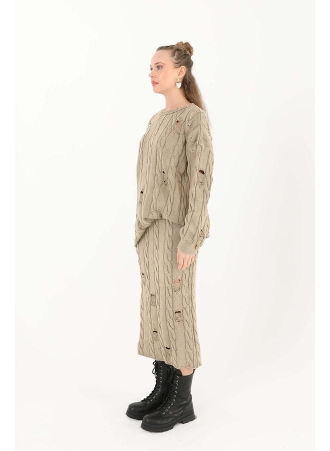 Soul Knit Tunic - 32036TUN - BEIGE. - Image 3