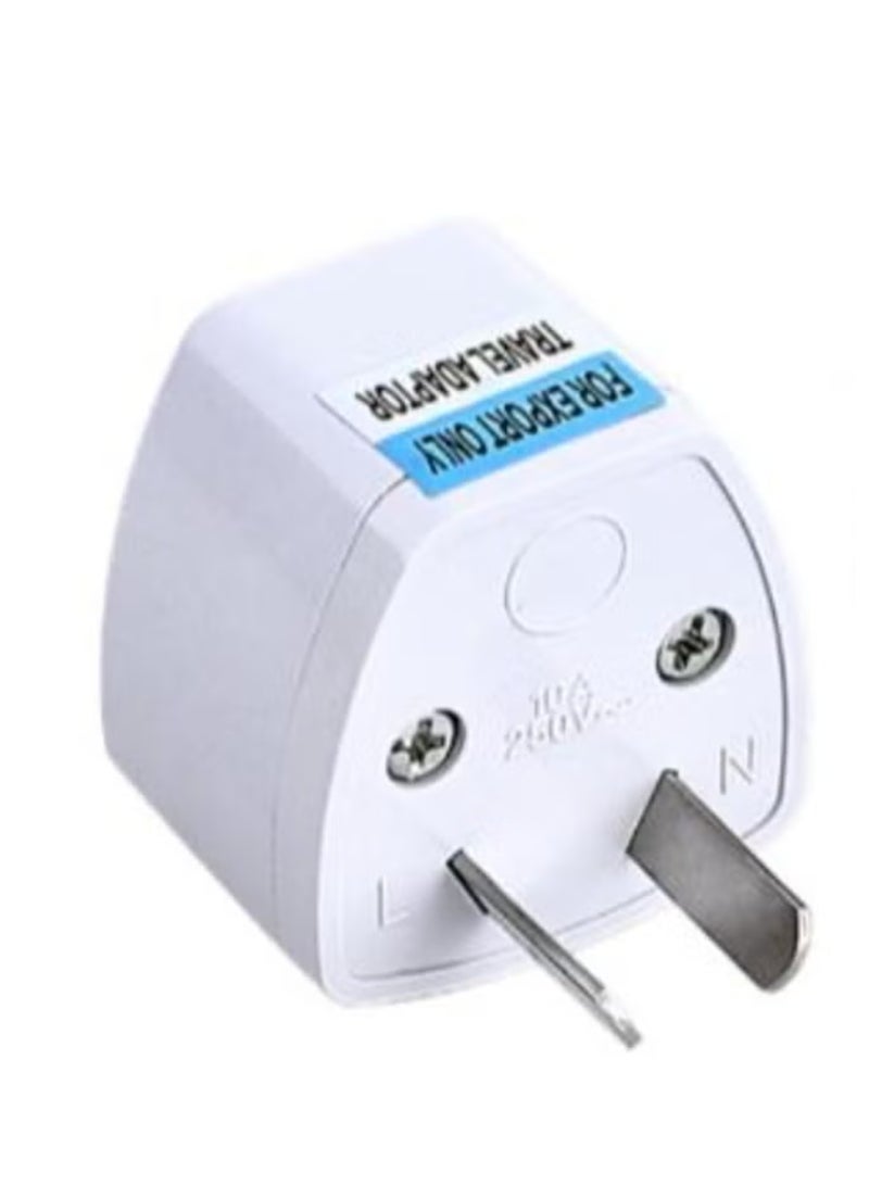 European Standard Adapter American Australian standard to German standard Conversion Plug European standard Round Flat Plug - Image 1